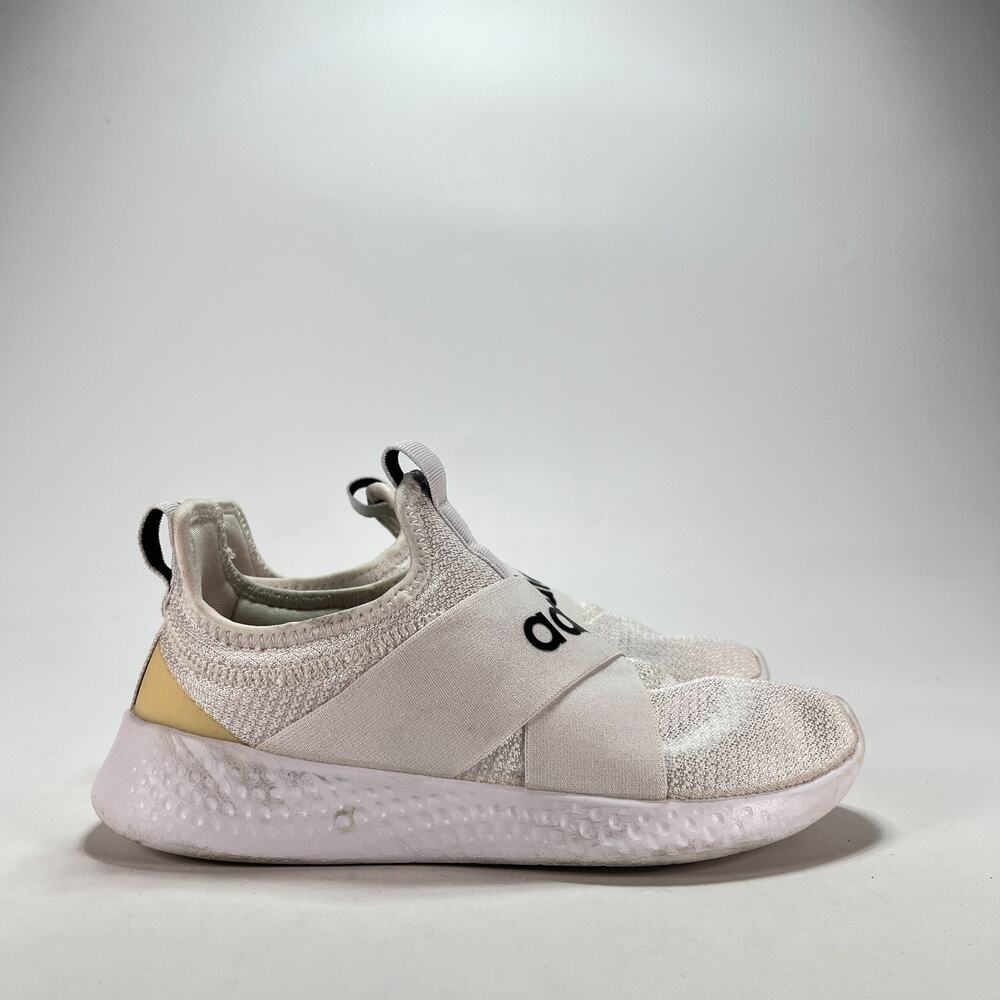 adidas Puremotion Adapt White Laceless Cross Band Shoes FX7325 Women's Size 5
